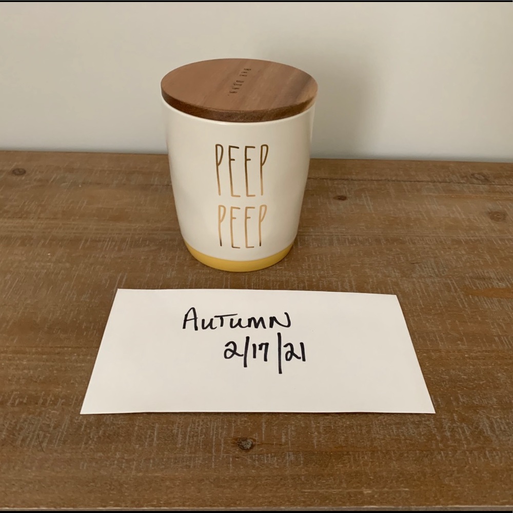 Rae Dunn peep peep cellar